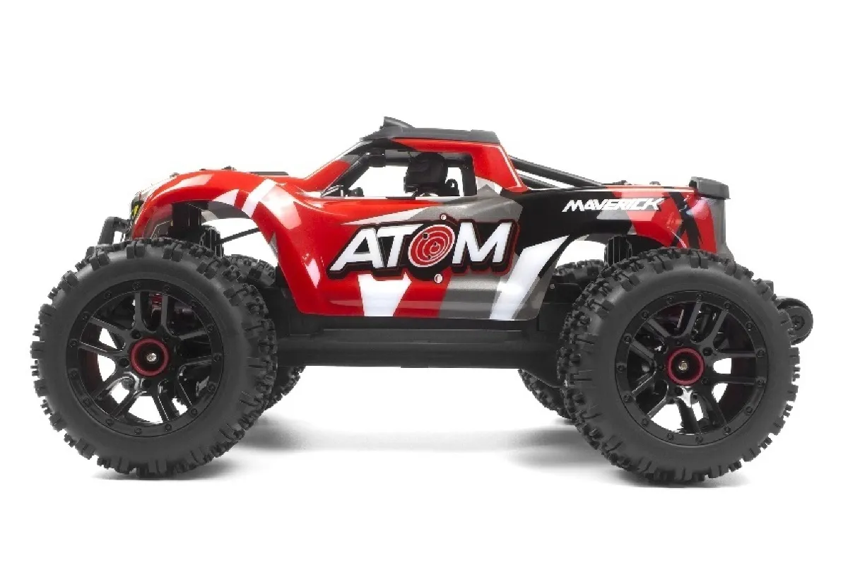 Maverick Atom RC Monster Truck Electric 4WD 1 18 Scale RTR Red 150501