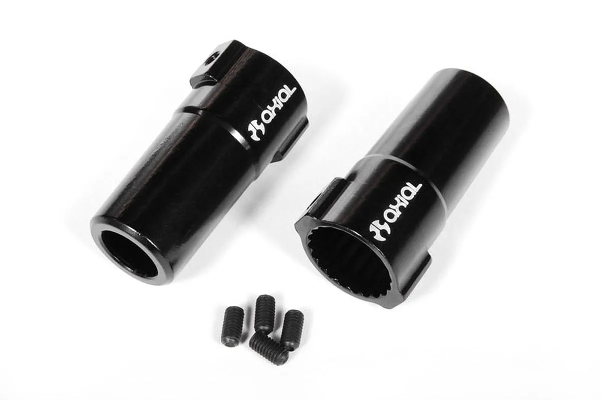 Axial Black Aluminium AR60 OCP Straight Axle Hub Carrier 2Pcs AX30789