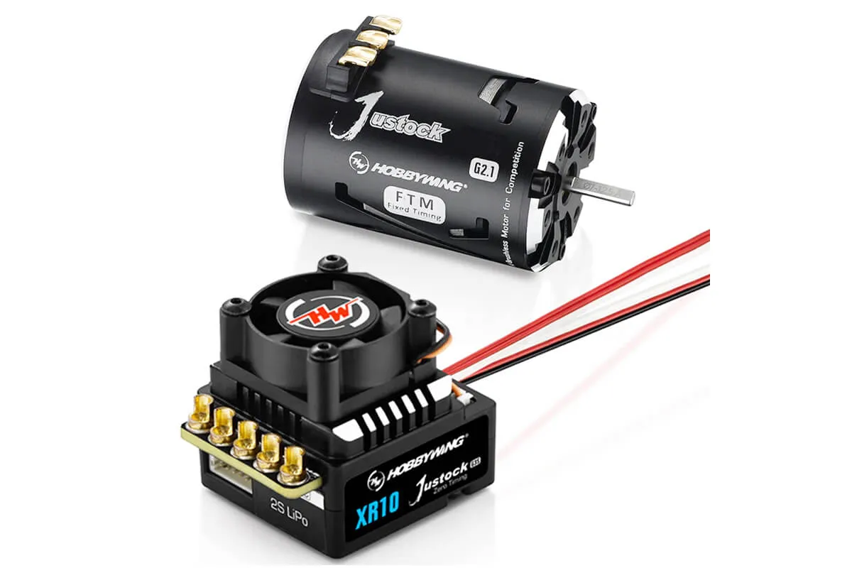 Justock XR10 G2.1 13.5T Sensored Brushless Motor & G3S 60A ESC Combo ...