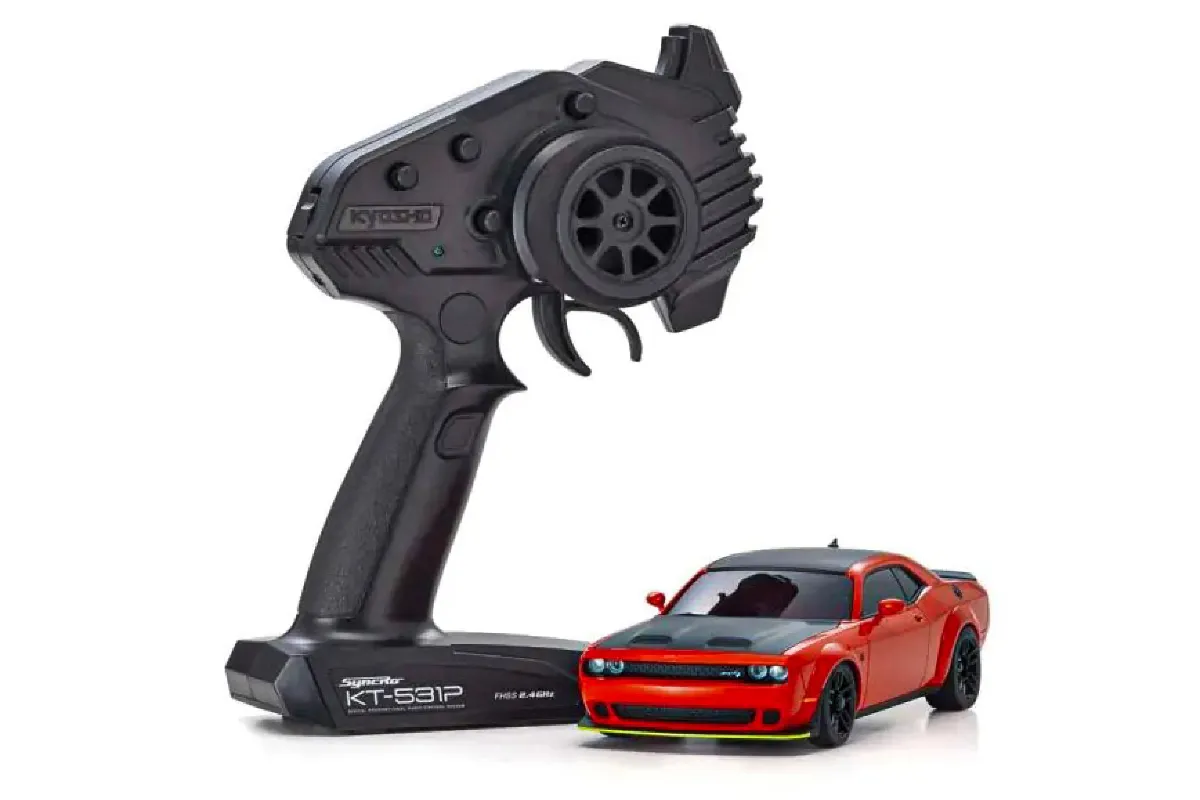 Kyosho Mini-Z Dodge Challenger SRT Hellcat Redeye AWD Electric RC Drift ...