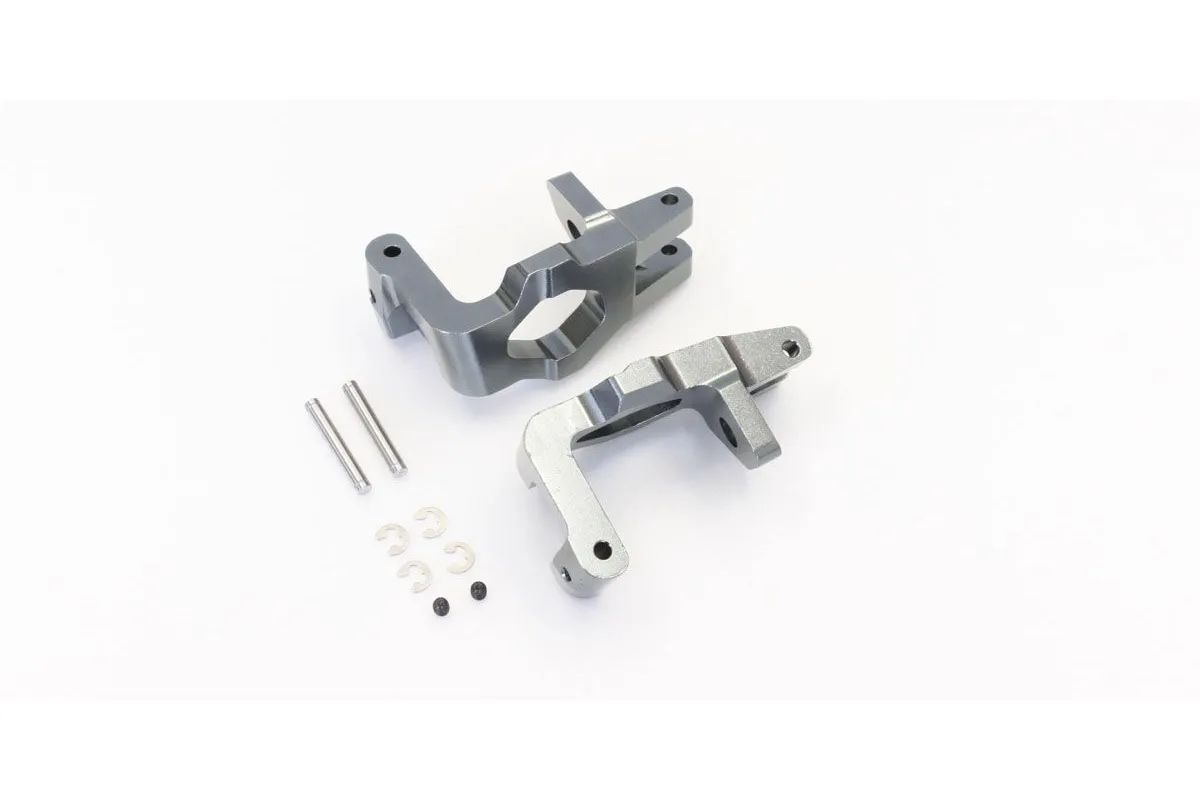 Kyosho Gunmetal Aluminium Front Hub Carrier Set For Inferno GT2. | IGW001GM