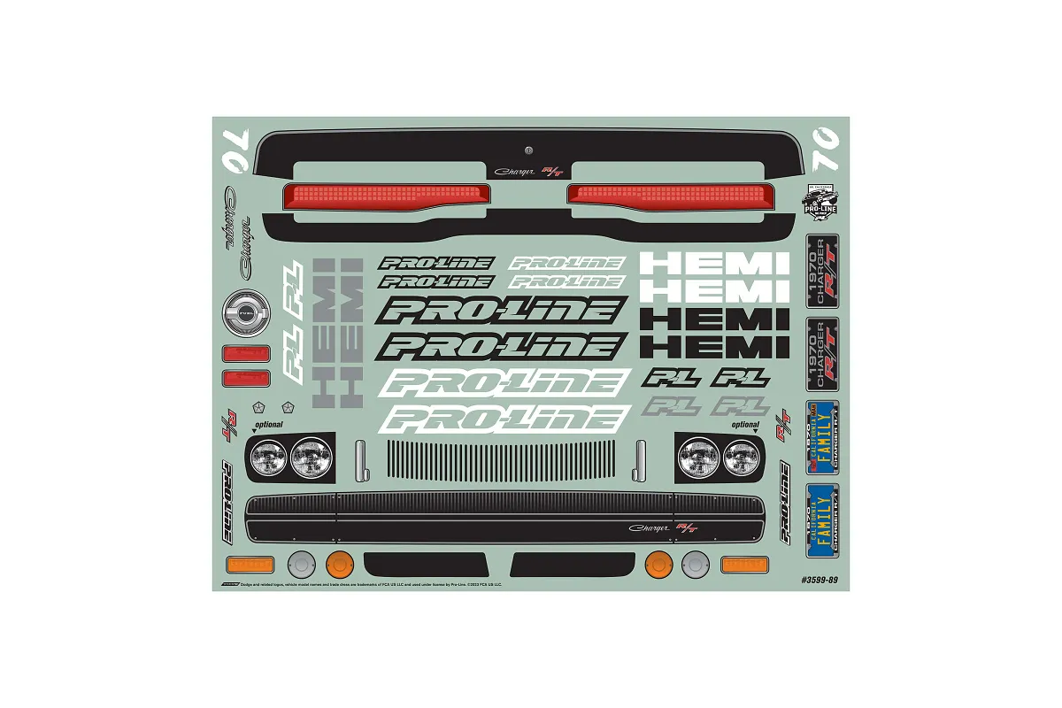 Proline 359900 1/10 1970 Dodge Charger Clear Body, Drag Car Proline 359900 1/10 1970 Dodge Charger Clear Body, Drag Car