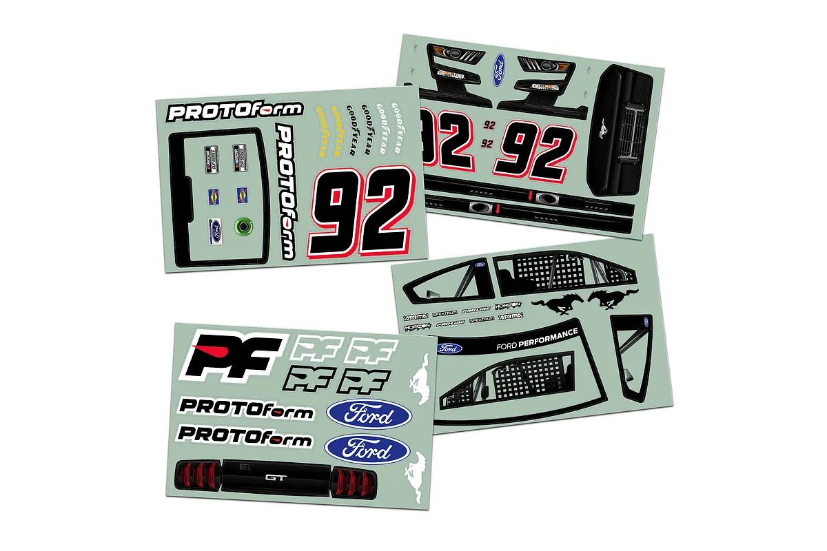 Protoform 1/7 2022 Ford Mustang NASCAR Cup Series Body Shell - Clear ...