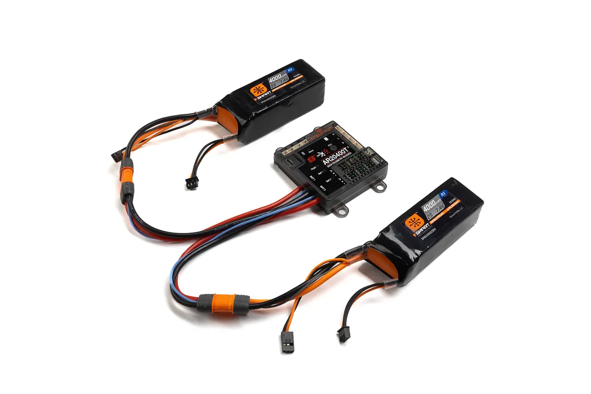 Spektrum AR20400T 2.4Ghz 20ch PowerSafe Telemetry Receiver Set ...