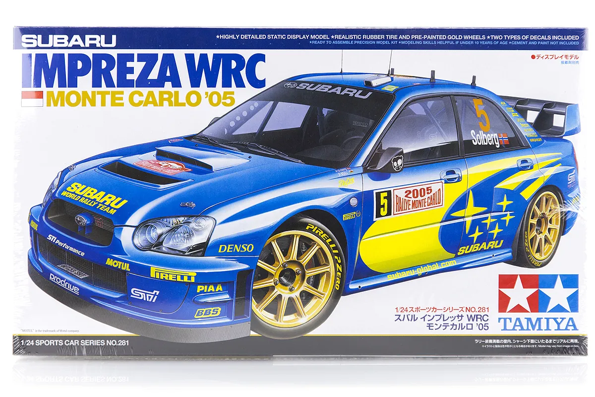 Tamiya 1/24 Subaru Impreza WRC '05 Monte-Carlo Scaled Plastic Model Kit ...