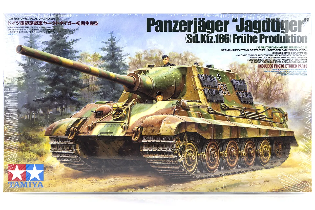 Tamiya 1/35 German Panzerjager Jagdtiger (Sk.Kfz.186) Fruhe Production ...