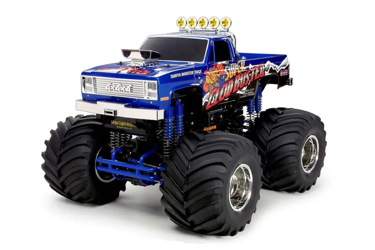 Tamiya 1/10 Super Clod Buster 4WS Electric 4WD RC Monster Truck Kit ...