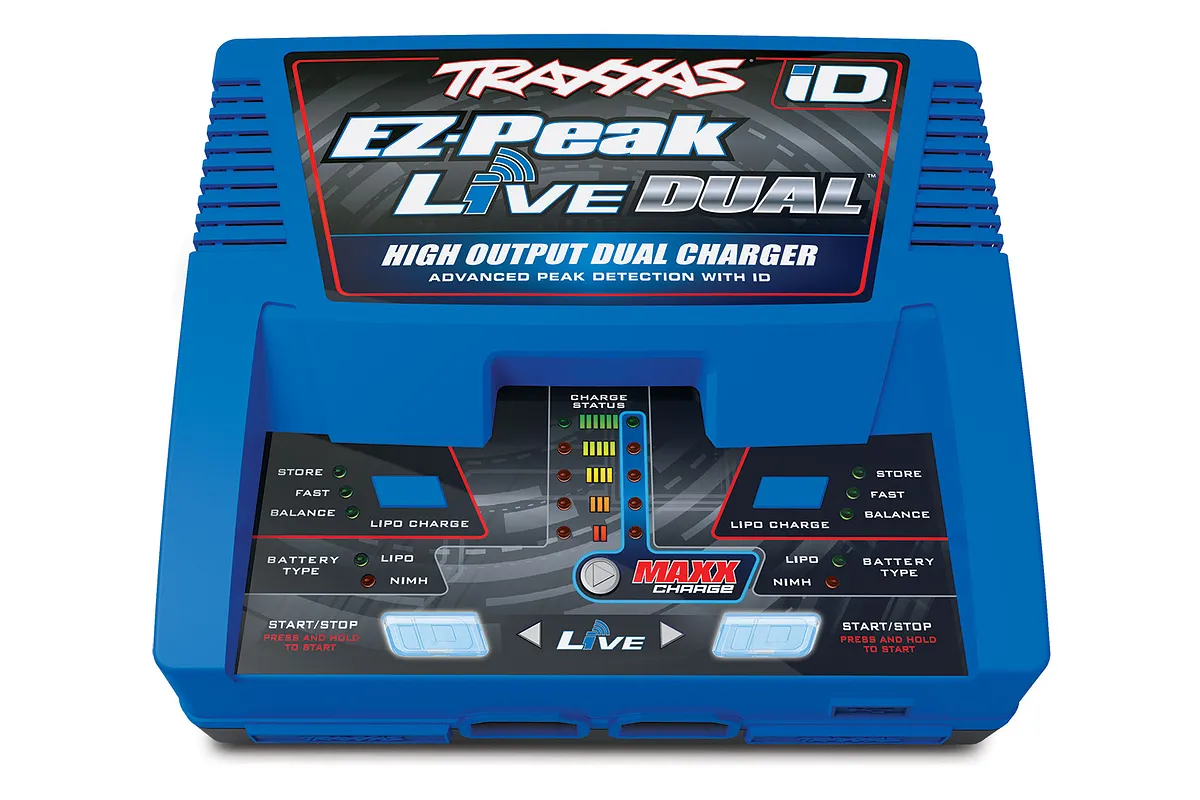 Traxxas Ez-Peak Live Dual 26Amp NiMH/LiPo ID Bluetooth Fast Charger | 2973A