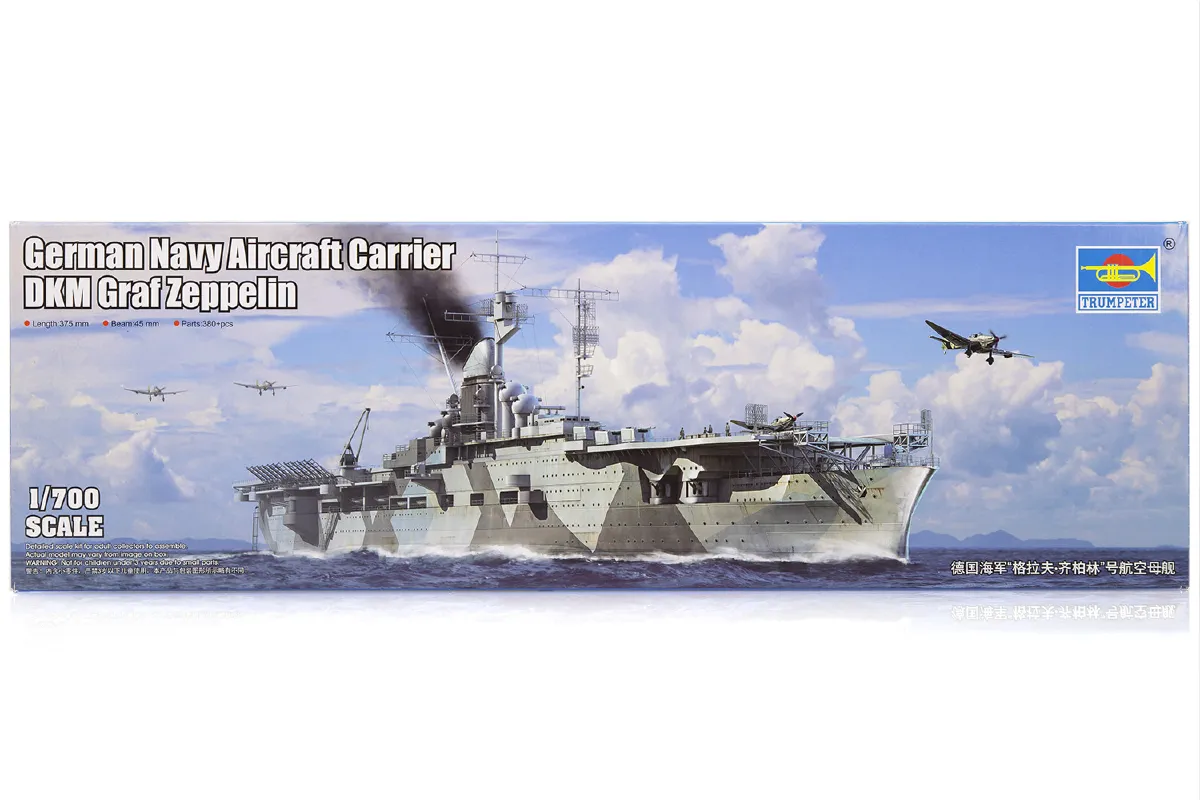 Trumpeter 1/700 German DKM Graf Zeppelin Aircraft Carrier Plastic Model ...