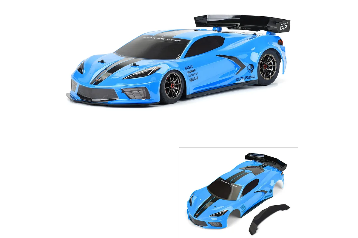 Protoform 1/7 Chevrolet Corvette C8 Painted Body Shell - Blue | PRM157713