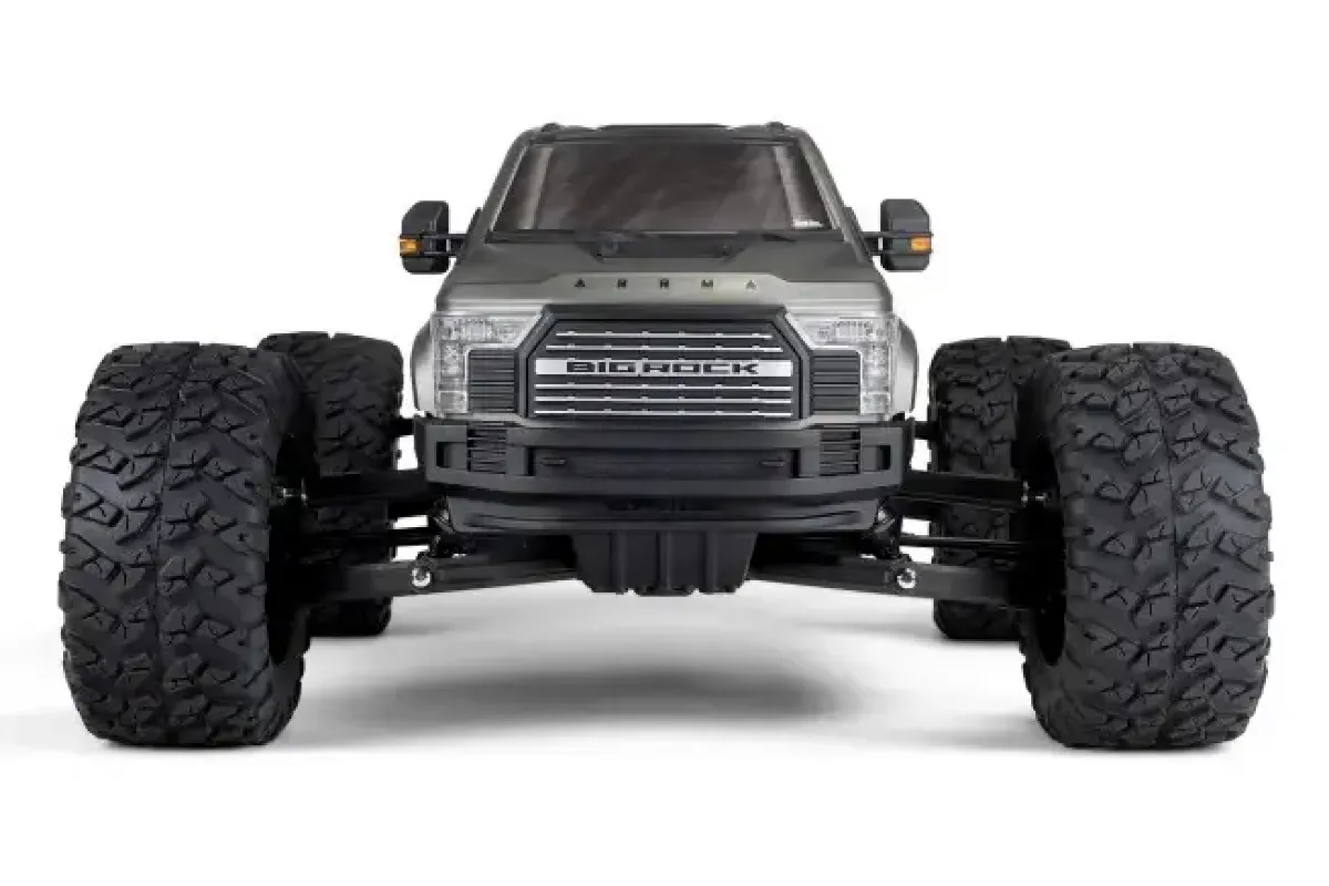 ARRMA Big Rock 6S BLX 4x4 RC Monster Truck Electric Brushless 4WD 1 7 Scale RTR Gunmetal