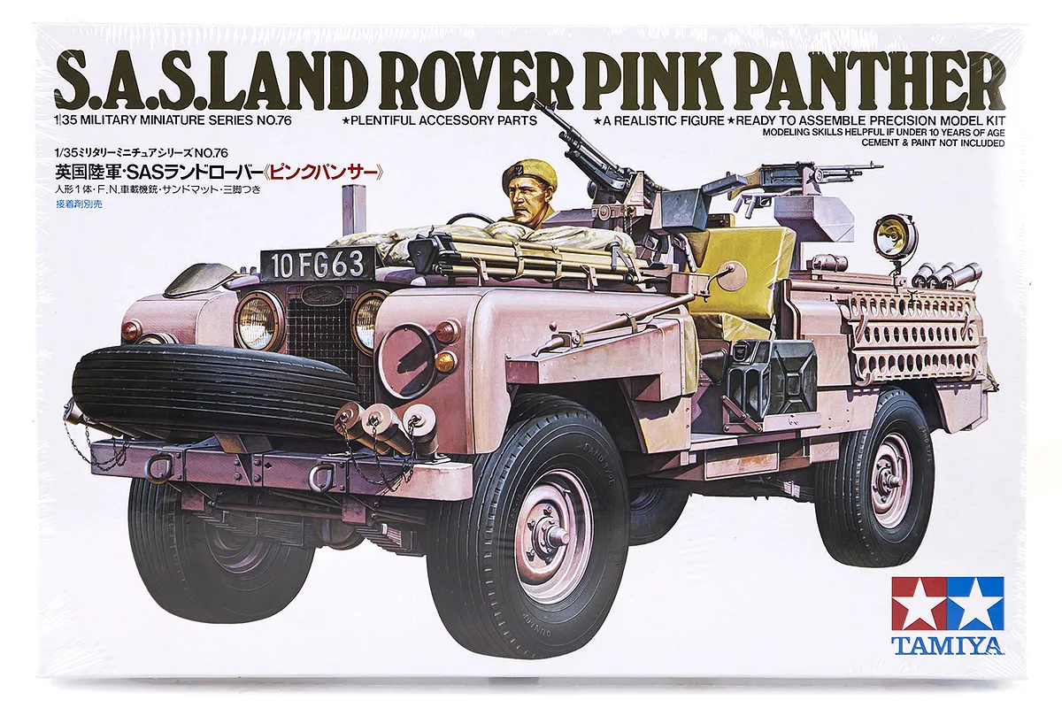 Tamiya 1/35 S.A.S.Land Rover Pink Panther Truck Scaled Plastic Model ...