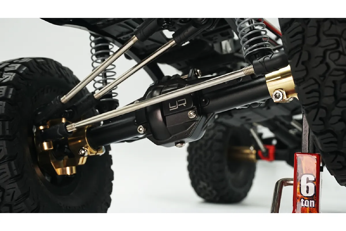 Yeah Racing Black Aluminium SCX10 II Front or Rear Differential Axle Housing