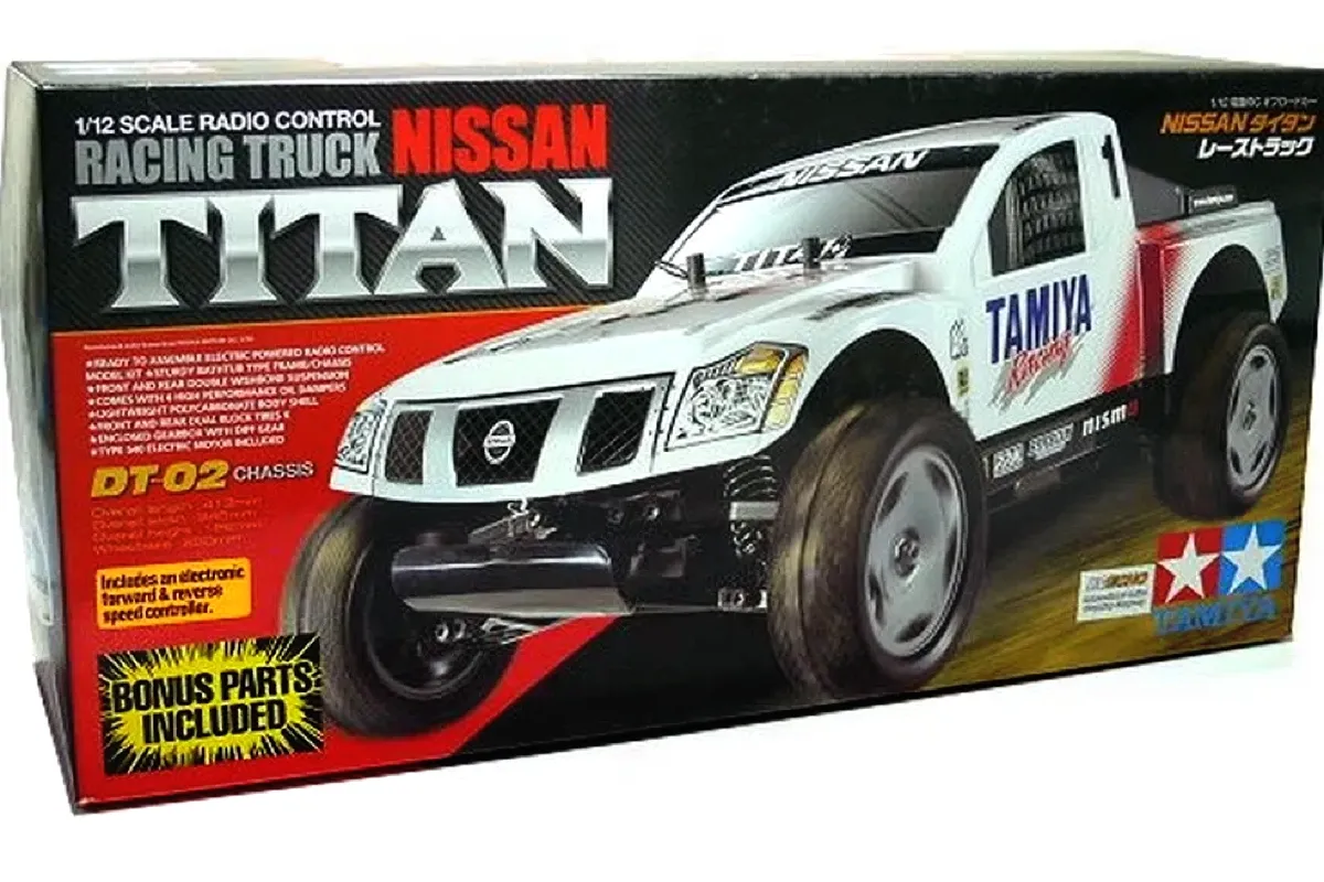 Tamiya DT 02 Nissan Titan RC Truggy Electric 2WD 1 12 Scale Kit 58511