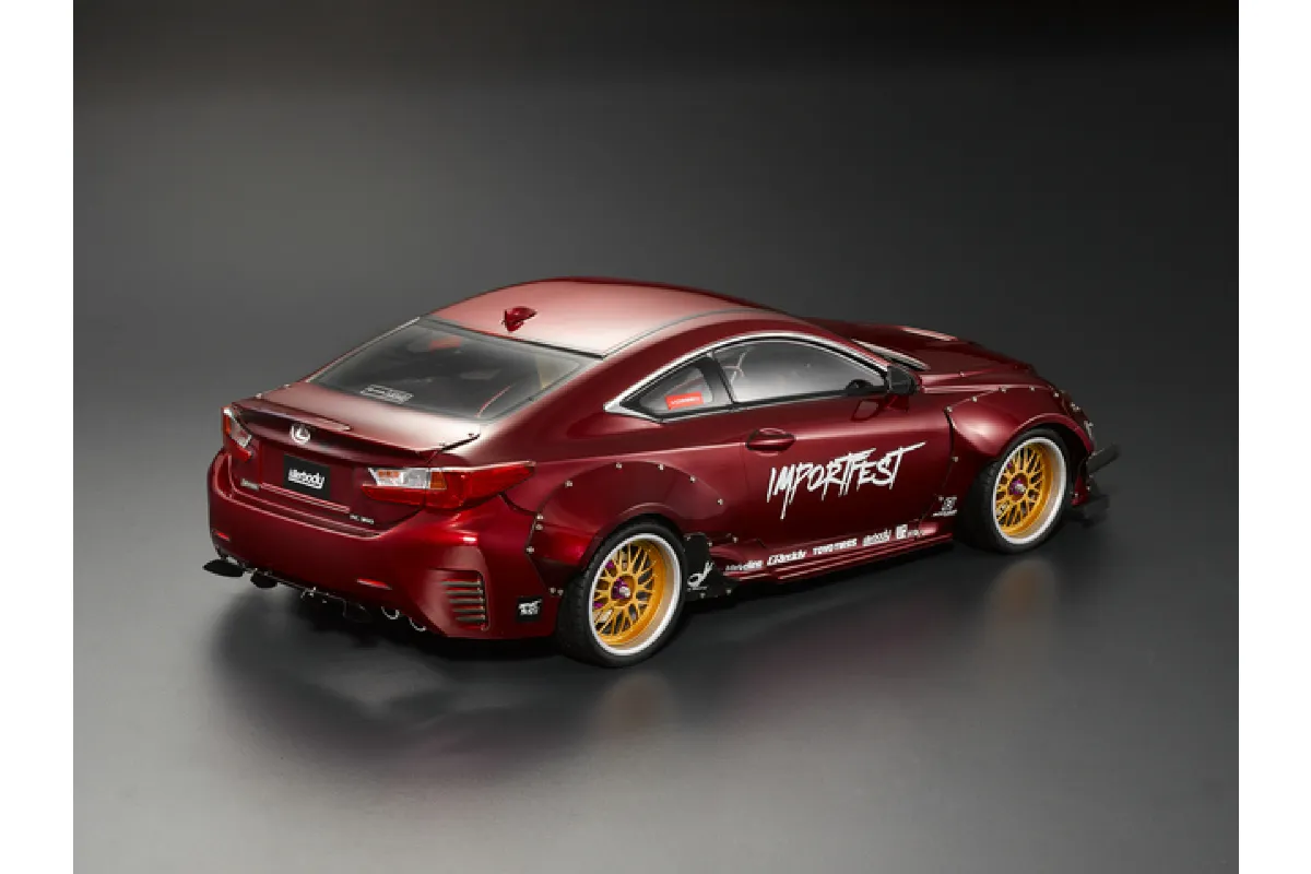 Killerbody 1 10 Lexus RC F Wide Body Kit Clear Unpainted