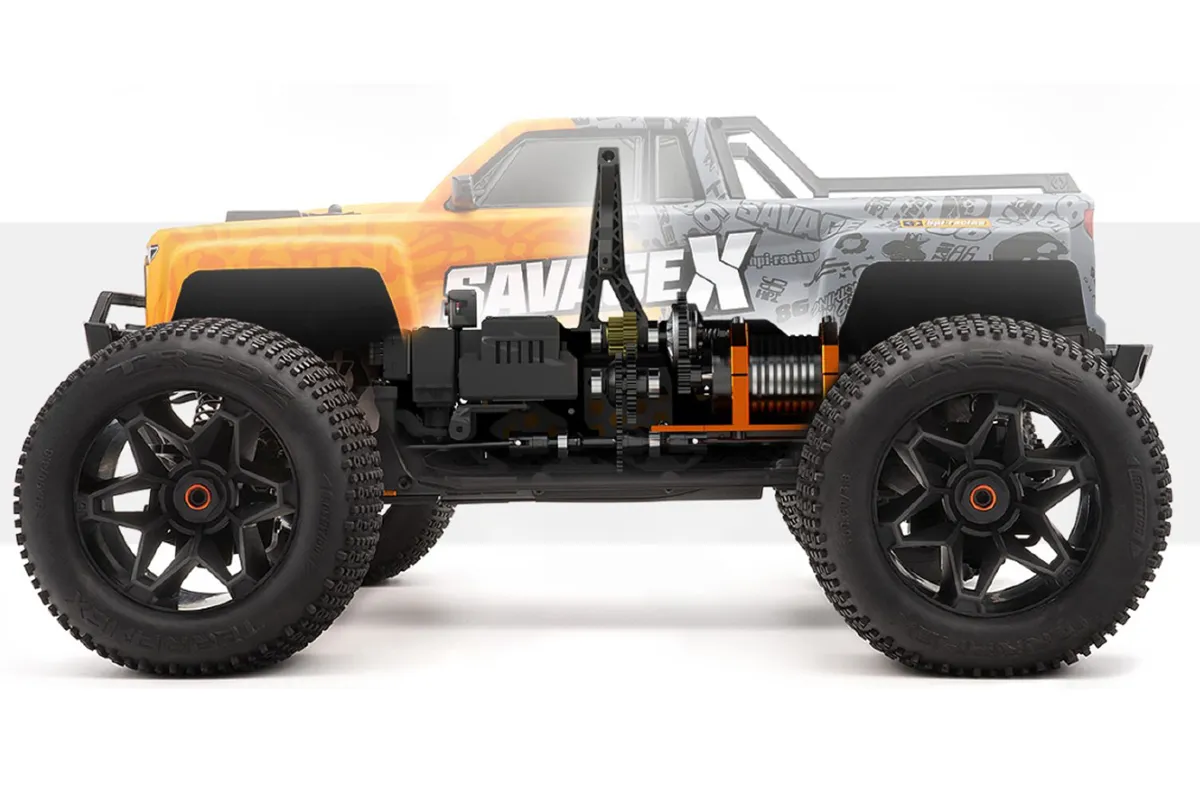 HPI 1 8 Savage X Flux V2 GT 6 4WD Electric Brushless RTR RC Monster Truck