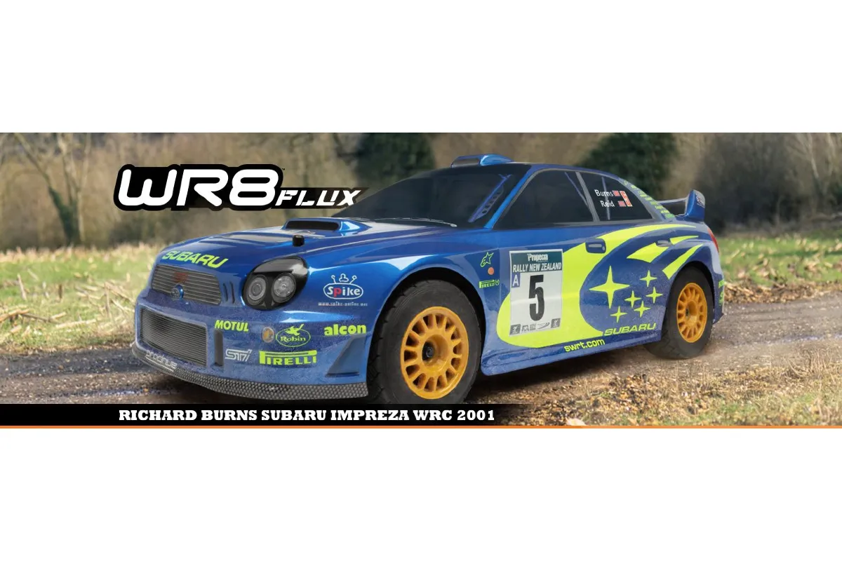 HPI 1 8 WR8 Flux Richard Burns Subaru Impreza WRC 2001 4WD Electric Brushless RTR RC Rally Car