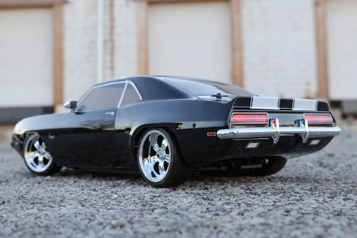 Losi 1969 Chevy Camaro V100 RC Car Electric 4WD 1 10 Scale RTR Black LOS03033T2