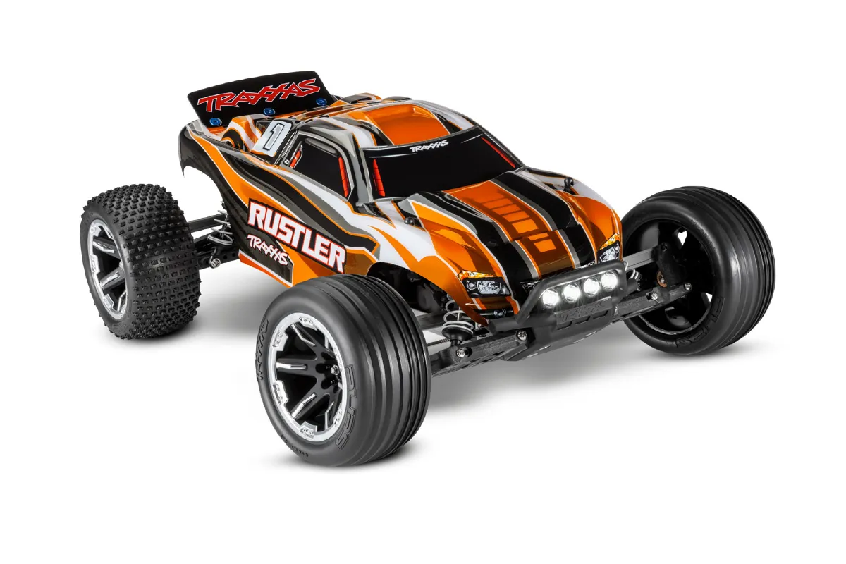 1/10 Scale Traxxas retailer rustler R/C Truck 2wd Titian 12 Turn Brushed Motor