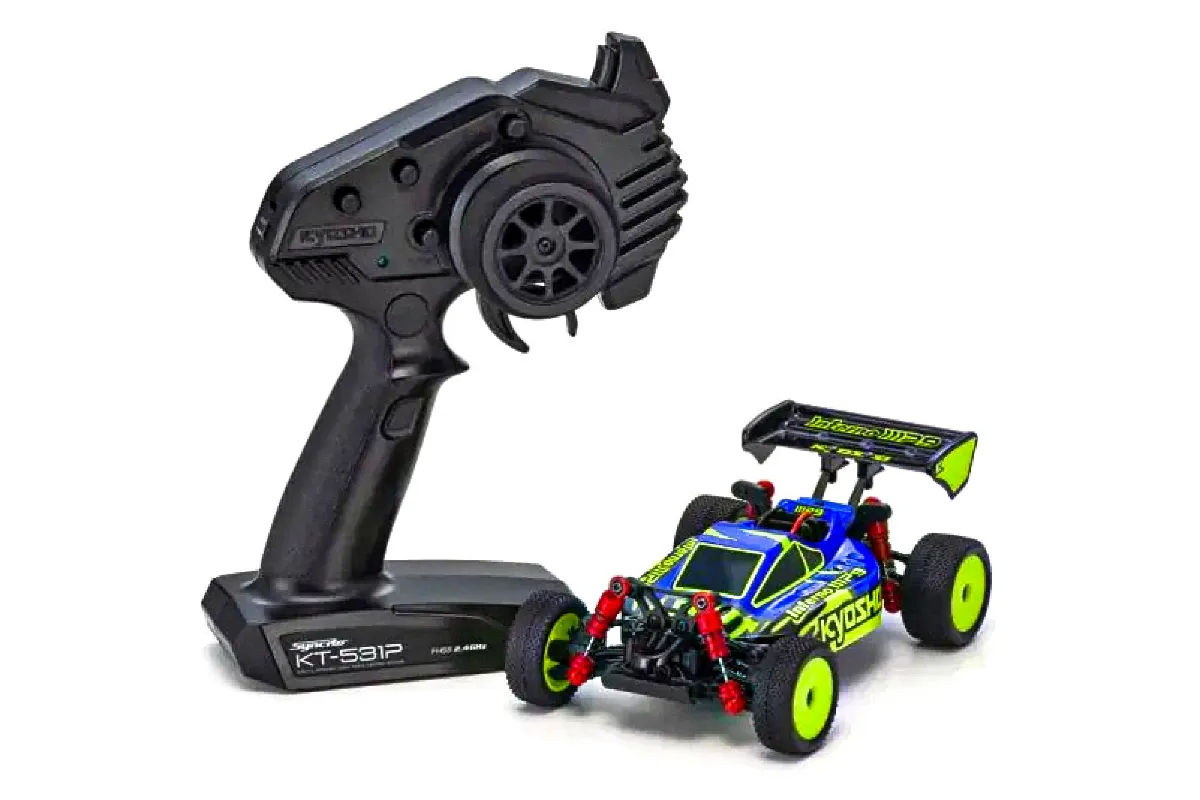 Kyosho Mini Z Inferno MP9 4WD Electric RTR Electric RC Buggy Blue Yellow