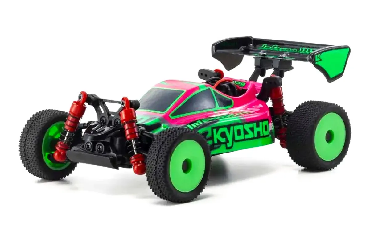 Kyosho Mini Z Inferno MP9 4WD Electric RTR Electric RC Buggy Pink Green