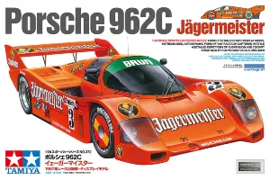 Tamiya 1/24 Porsche 962C Jagermeister Racing Car Scaled Plastic Model Kit Tamiya 1/24 Porsche 962C Jagermeister Racing Car Scaled Plastic Model Kit