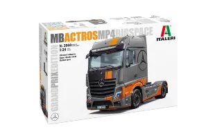 Italeri 1/24 MB Actros MP4 Big Space - Grand Prix Edition Scaled Plastic Model Kit Italeri 1/24 MB Actros MP4 Big Space - Grand Prix Edition Scaled Plastic Model Kit