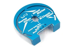 Yeah Racing Aluminium 1/10 Touring Car Wheel Well Marker - Blue