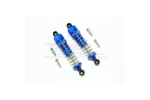 GPM Aluminium 57mm Front and Rear Adjustable Shocks 4Pcs - Blue