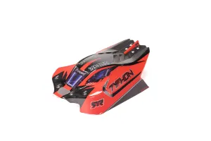 ARRMA 1/8 Typhon 4x4 Painted Clipless Body Shell - Red/Black