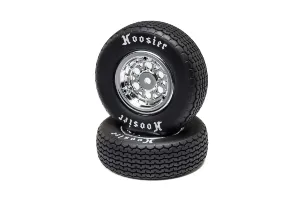Losi 1.9/2.4" 22S Sprint Front Tyres (Hard) on Chrome Rims 2Pcs - Glued Wheels Losi 1.9/2.4" 22S Sprint Front Tyres (Hard) on Chrome Rims 2Pcs - Glued Wheels