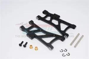 GPM Black Aluminium TT-02B Rear Lower Suspension Arms 2Pcs w/ Hardware