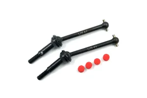 Yeah Racing Black G45 Steel Tamiya TC-01 CVD Drive Shafts 2Pcs w/ Foam Inserts