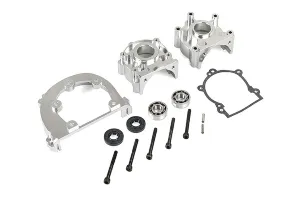Rovan Silver Aluminium Complete 71cc 2 Stroke 4 Bolt Crankcase w/ Bearings & Seals