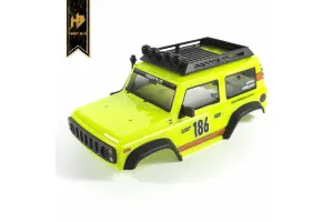 Hobby Plus 1/24 G-Armour Yellow Painted Body Shell w/ LED Lights