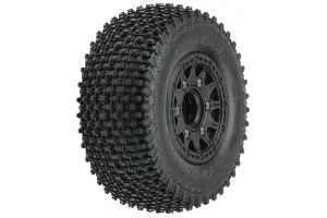 Pro-Line 2.2/3.0" Gladiator M3 SC Tyres on Black Raid Rims - Glued Wheels 2Pcs Pro-Line 2.2/3.0" Gladiator M3 SC Tyres on Black Raid Rims - Glued Wheels 2Pcs