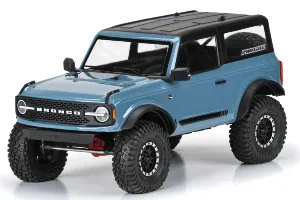 Pro-Line 1/10 2021 Ford Bronco Unpainted Body Shell w/ Accessories - 11.4" (290mm) Wheelbase Pro-Line 1/10 2021 Ford Bronco Unpainted Body Shell w/ Accessories - 11.4" (290mm) Wheelbase