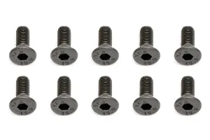 Team Associated 3x8mm Fine Thread Countersunk Head Screws 10Pcs