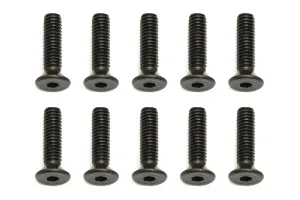 Team Associated 2.5x10mm Fine Thread Countersunk Head Screws 10Pcs