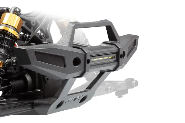 Quantum2 MT: Protective Front Bumper with Integrated LED Light Bar