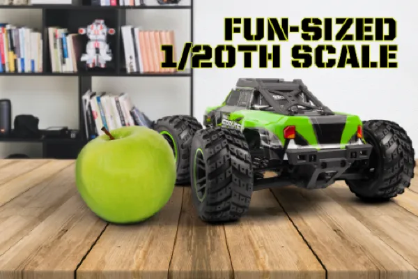 Fun-Sized 1/20th Scale for Indoor and Outdoor Adventures