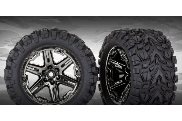 Talon EXT 2.8” Tyres and Black Chrome Wheels