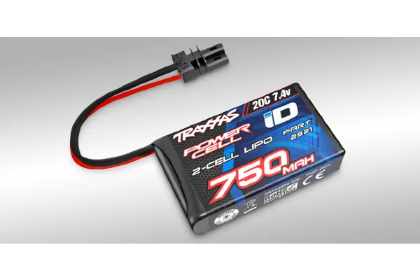 Included 2s LiPo Battery with iD®