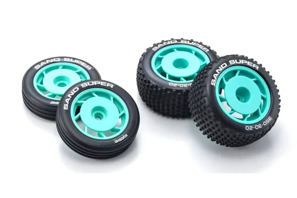 Peppermint Green Rims & High-Grip Tyres