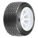 Pro-Line 1.9" VTA 31mm Rear Tyres on 8 Spoke White Rims - Glued Wheels 2Pcs