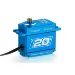 Power HD Blue Aluminium Standard Coreless 20kg 8.4v Steel Geared Waterproof Servo