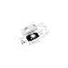 Kyosho Mini-Z Mitsubishi Lancer X Unpainted Body Shell with Wheels - White