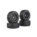 Rovan 4.7/5.5" Baja 5B Dirt Buster Tyres on Black Mesh Rims 4Pcs - Beadlocked Wheels