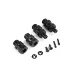 Rovan Aluminium 24mm Wheel Hex Widener Set - Black