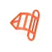 HSP Orange Aluminium Bumper